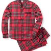 Men Petite Plume | Men'S Brushed Cotton Pajama Set In Imperial Tartan