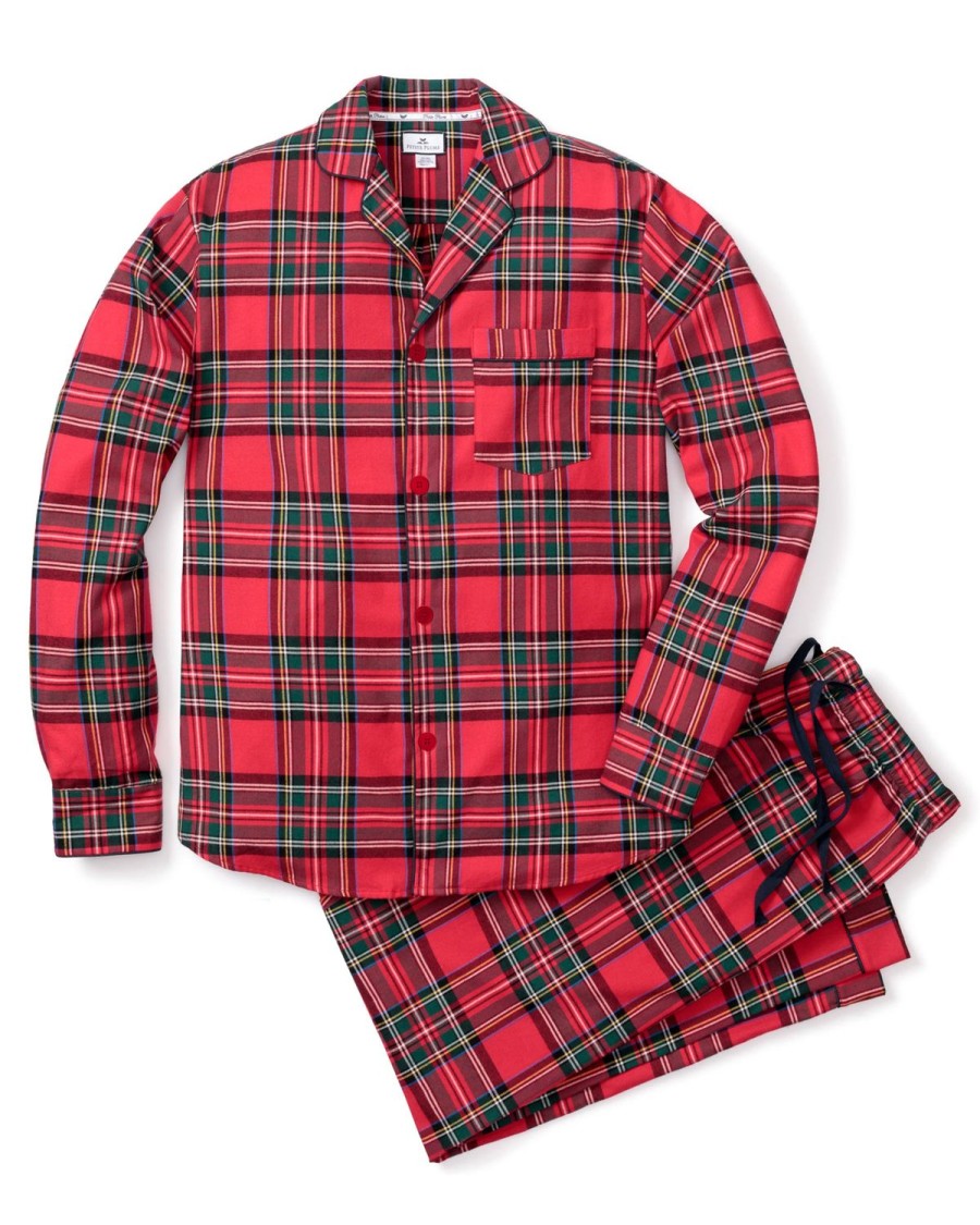 Men Petite Plume | Men'S Brushed Cotton Pajama Set In Imperial Tartan