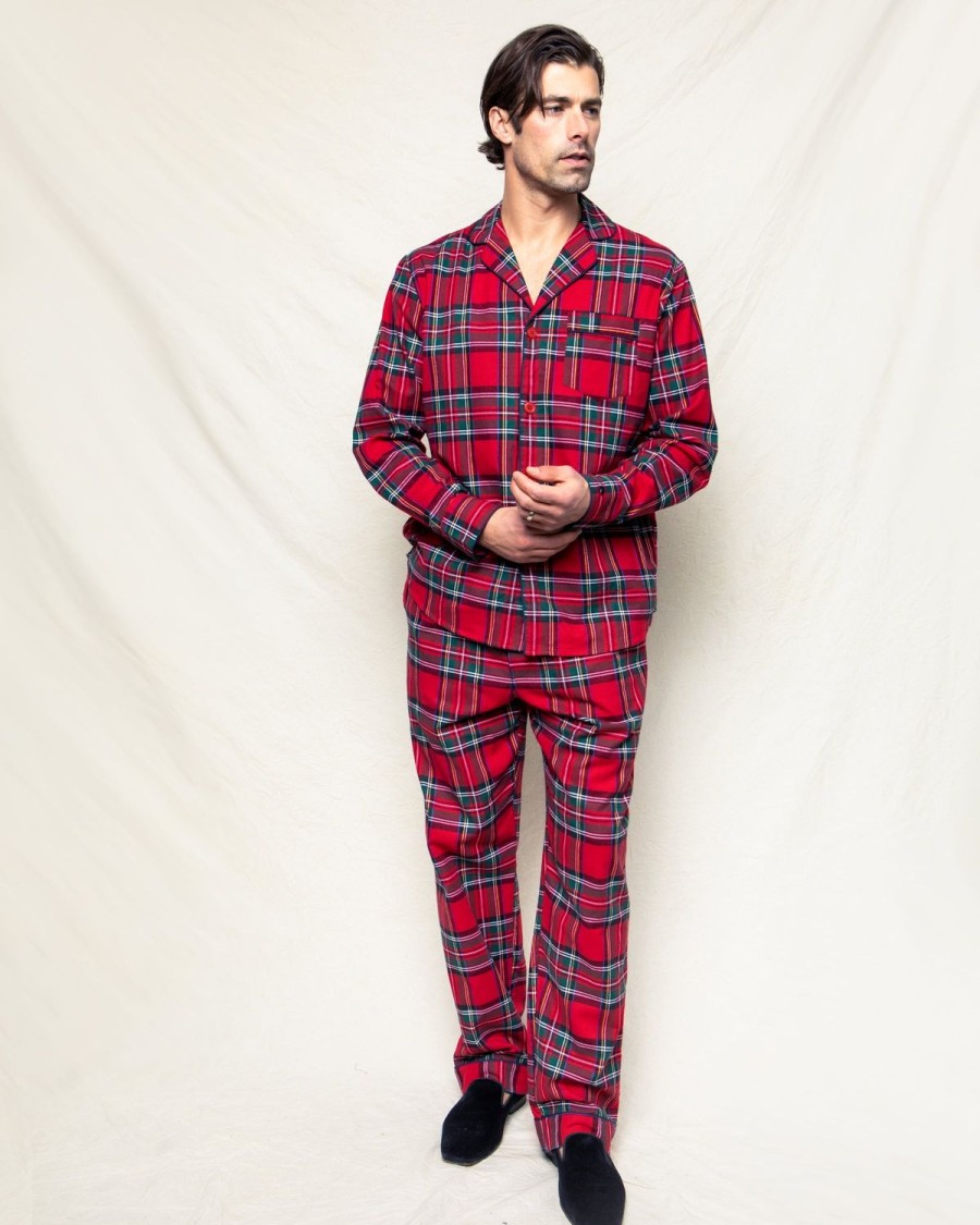 Men Petite Plume | Men'S Brushed Cotton Pajama Set In Imperial Tartan