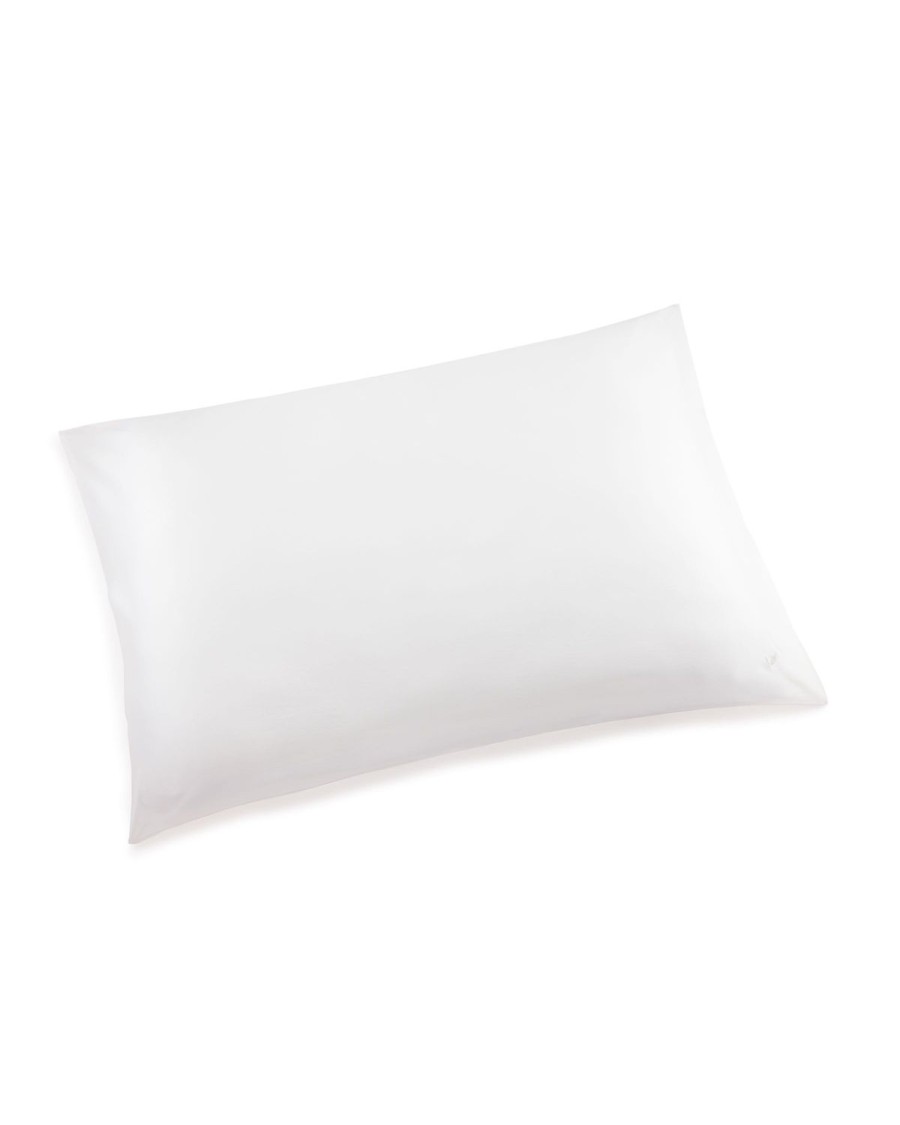 Home Petite Plume Pillow Covers | Silk Pillow Cover In White