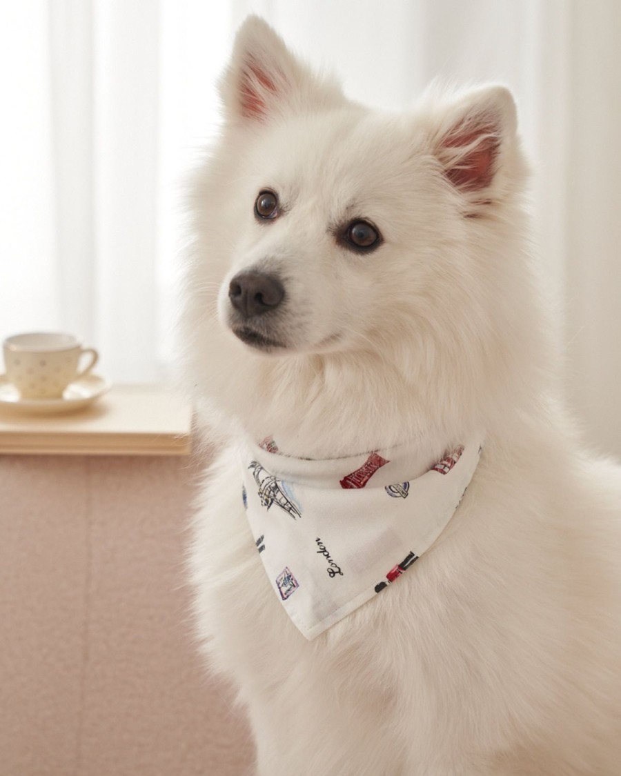 Home Petite Plume | Dog Twill Bandana In London Is Calling