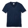 Men Petite Plume | Men'S Pima V-Neck Top In Navy