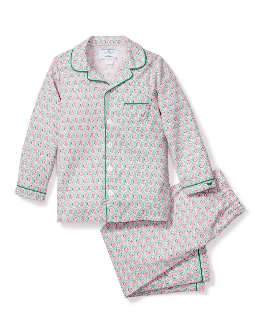 Kids Petite Plume Pajamas | Colony Hotel X Petite Plume Exclusive Print Kid'S Pajama Set