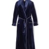 Women Petite Plume | Women'S Velour Robe In Navy