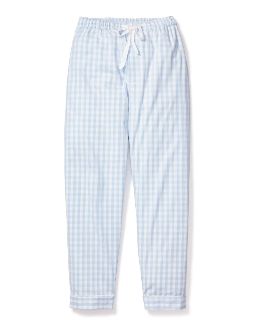 Men Petite Plume | Men'S Twill Pants In Light Blue Gingham