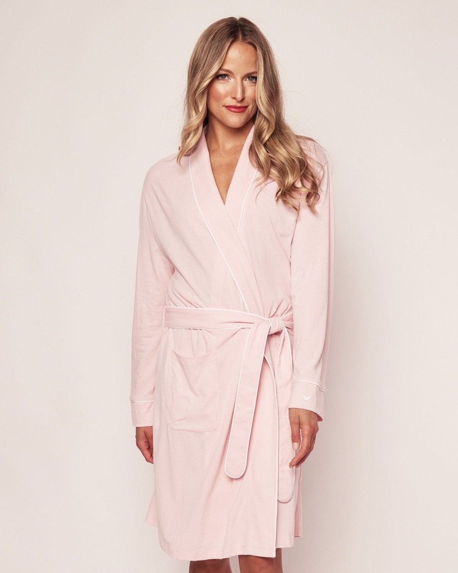 Women Petite Plume | Women'S Pima Robe In Pink