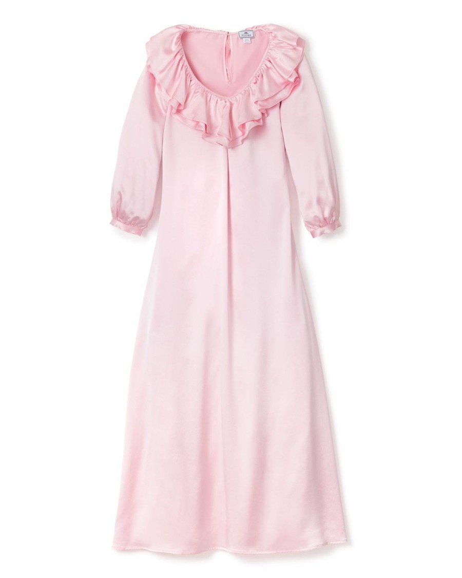 Women Petite Plume | Women'S Silk Anastasia Nightgown In Pink