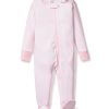 Kids Petite Plume Rompers | Baby'S Pima Snug Fit Romper In Pink Stripes