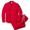 Men Petite Plume | Men'S Flannel Pajama Set In Red