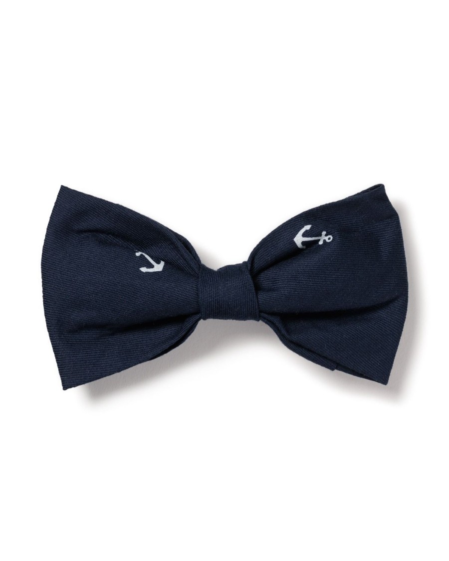 Home Petite Plume | Dog Twill Bow Tie In Portsmouth Anchors