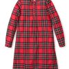 Women Petite Plume | Women'S Brushed Cotton Beatrice Nightgown In Imperial Tartan