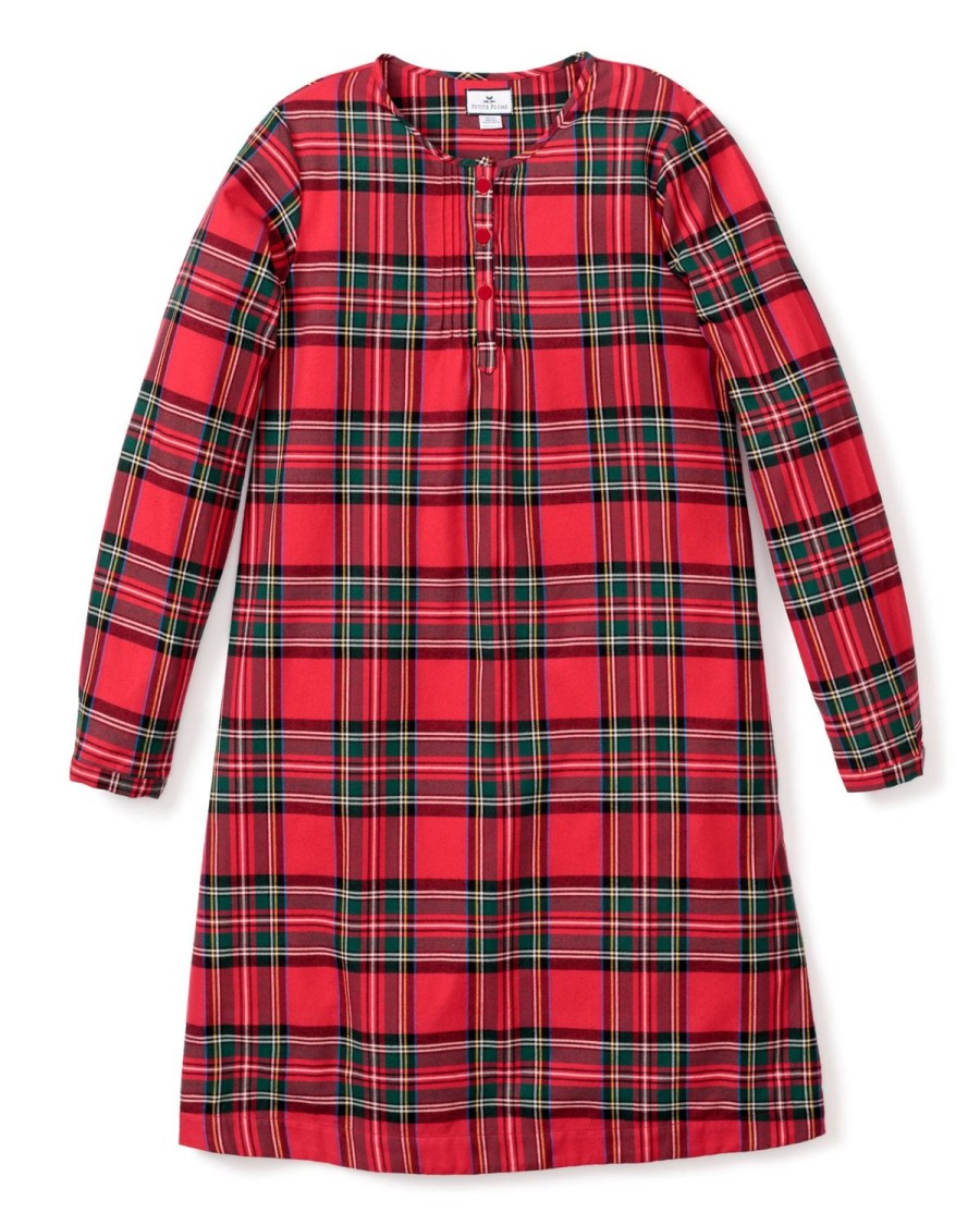 Women Petite Plume | Women'S Brushed Cotton Beatrice Nightgown In Imperial Tartan