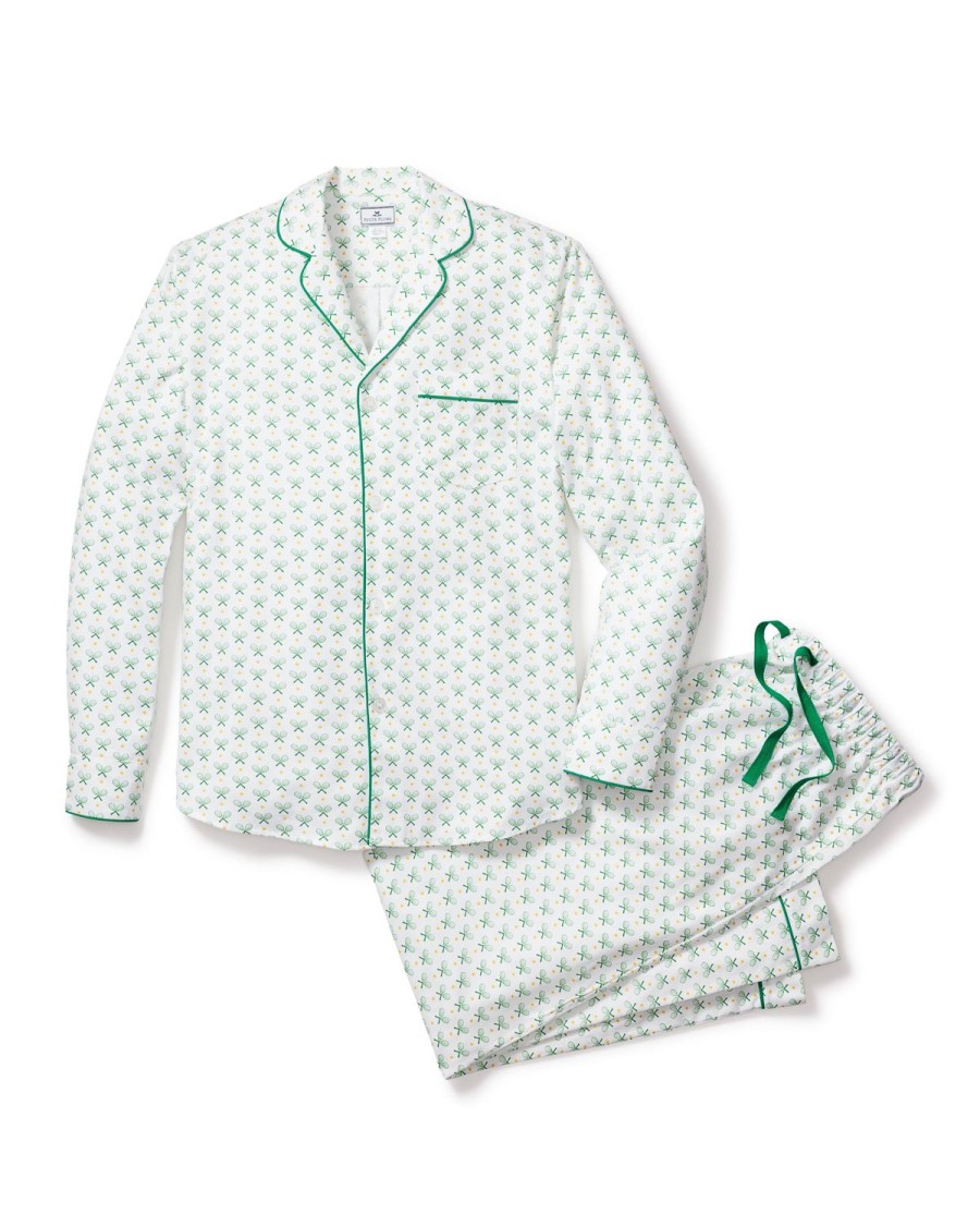 Men Petite Plume | Men'S Twill Pajama Set In Match Point