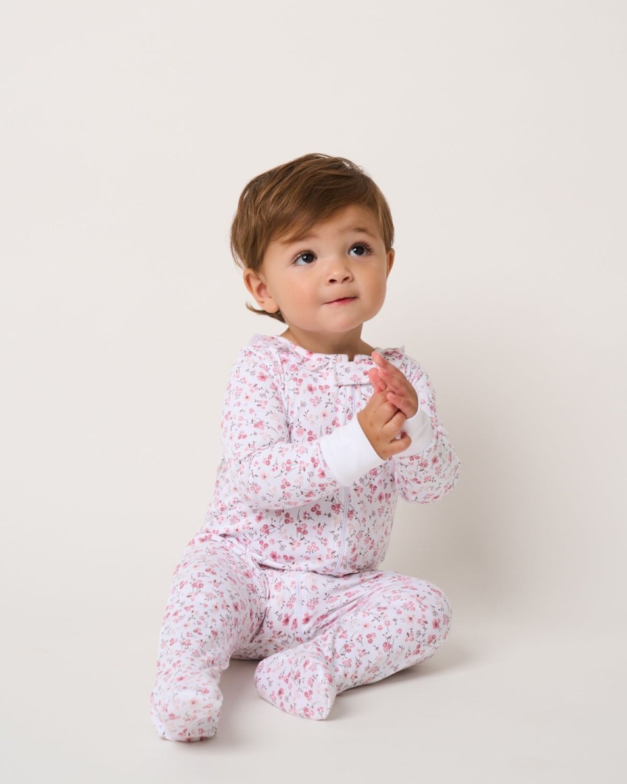 Kids Petite Plume Rompers | Baby'S Pima Snug Fit Romper In Dorset Floral