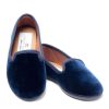 Women Petite Plume | Women'S Hamptons Loafer In Navy Velvet