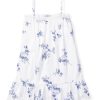 Kids Petite Plume Nightgowns | Girl'S Twill Lily Nightgown In Indigo Floral