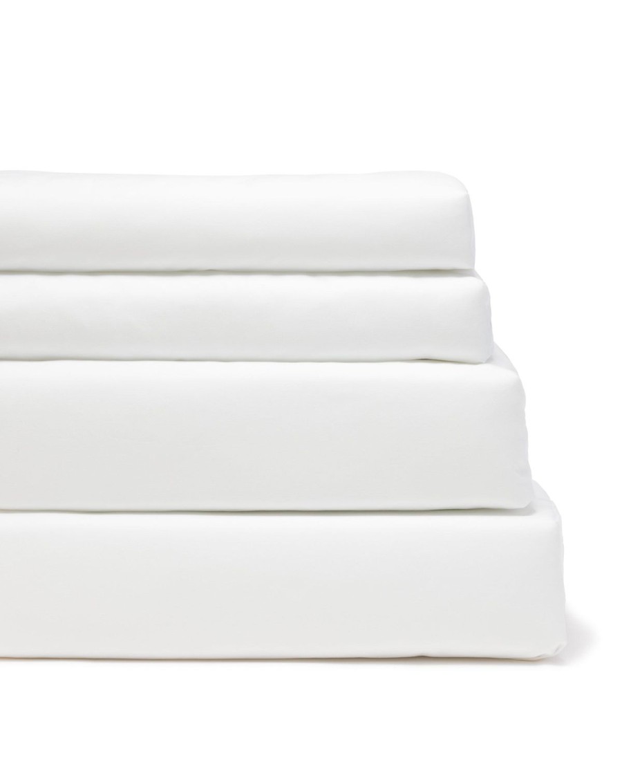 Home Petite Plume Sheets | Signature Luxe Sateen Bed Sheets In White