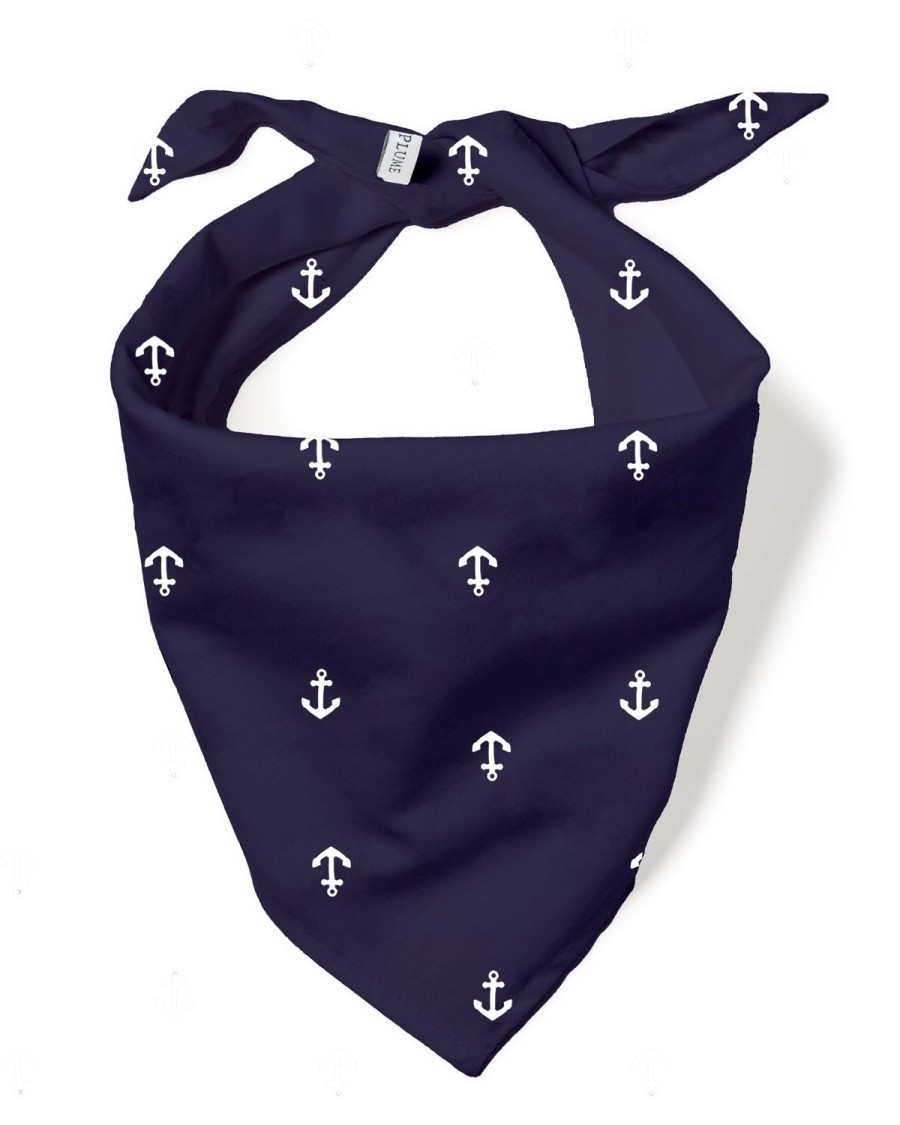 Home Petite Plume | Dog Twill Bandana Portsmouth Anchors