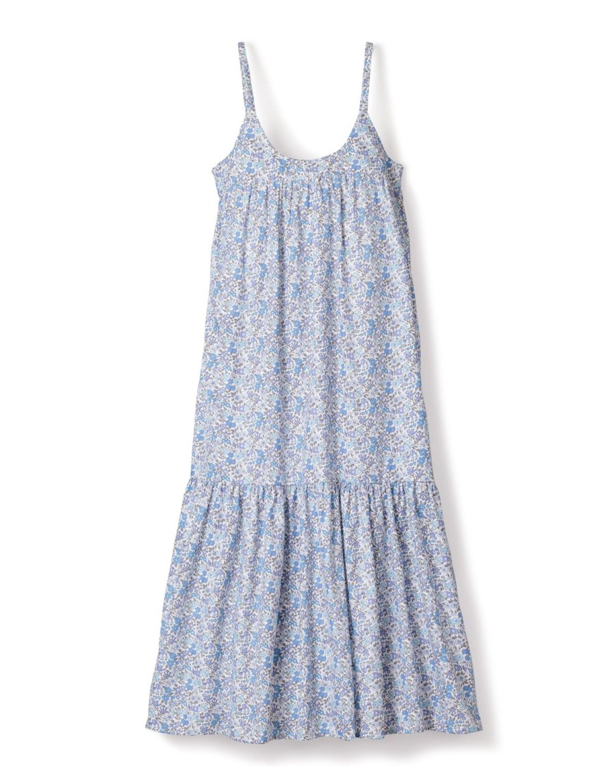 Women Petite Plume | Women'S Twill Chloe Nightgown In Fleur D'Azur