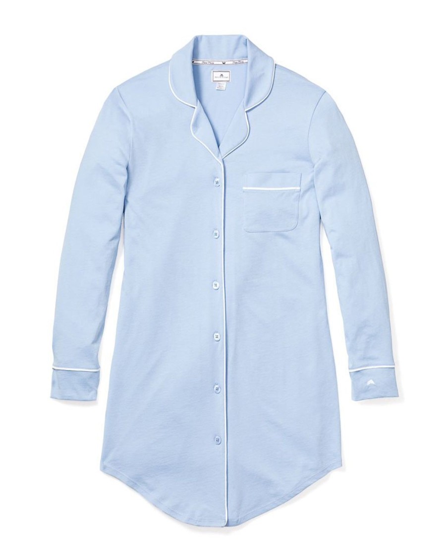 Women Petite Plume | Women'S Pima Nightshirt In Periwinkle