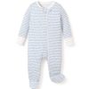 Kids Petite Plume Rompers | Baby'S Pima Snug Fit Romper In La Mer