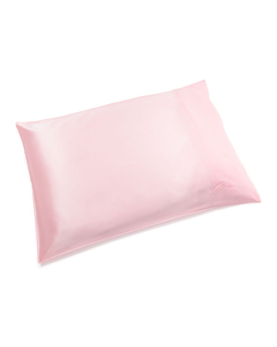 Home Petite Plume Pillow Covers | Colony Hotel X Petite Plume Silk Pillow Cover In Pink