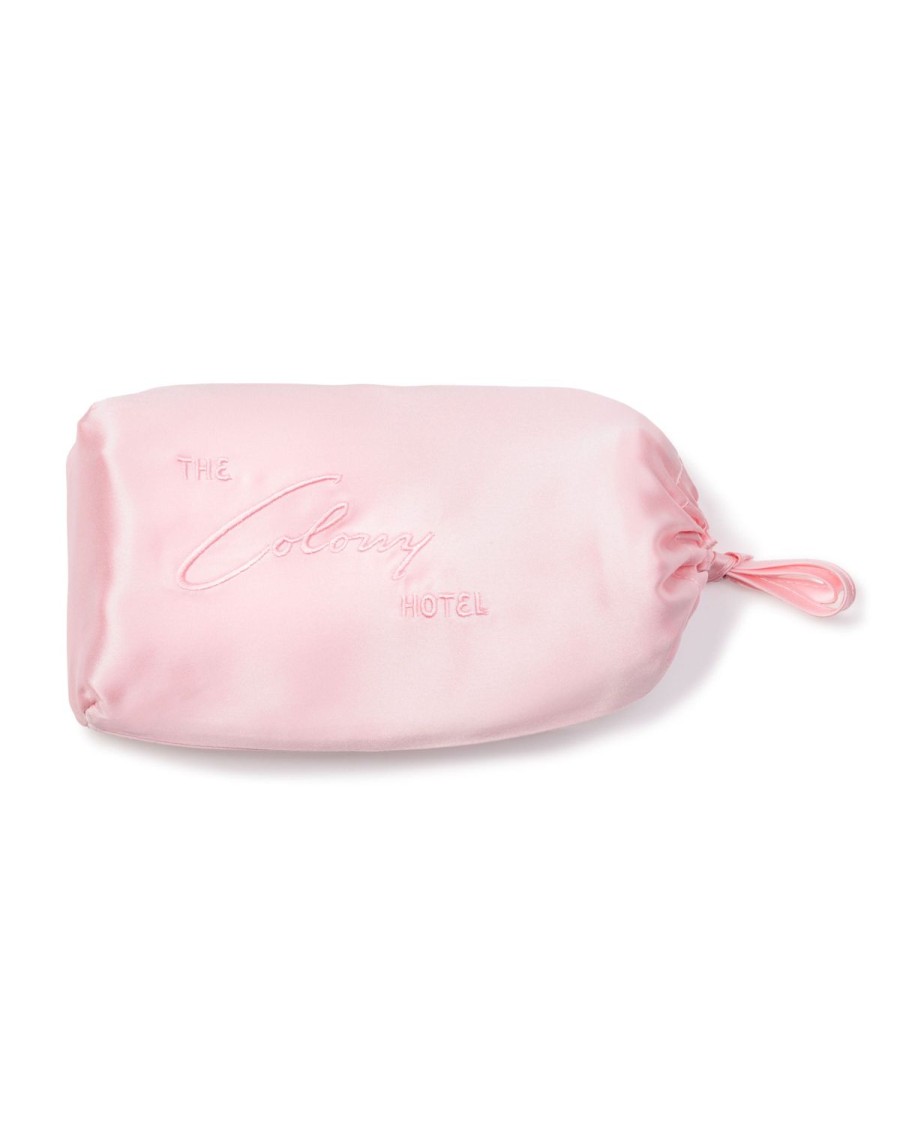 Home Petite Plume Pillow Covers | Colony Hotel X Petite Plume Silk Pillow Cover In Pink