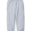 Kids Petite Plume Pajamas | Kid'S Twill Pajama Pants Navy French Ticking