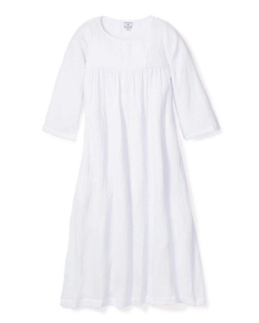 Women Petite Plume | Women'S Gauze Provence Sundress In White