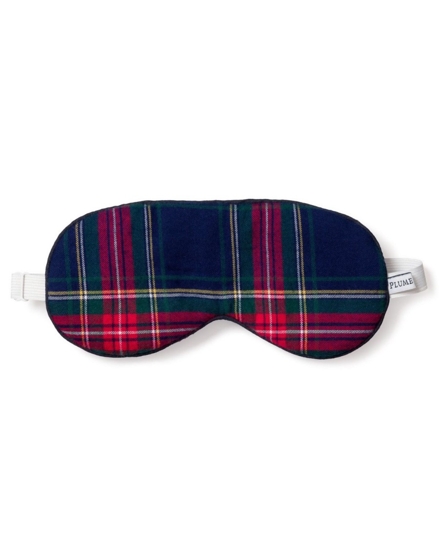 Men Petite Plume | Adult'S Brushed Cotton Sleep Mask In Windsor Tartan