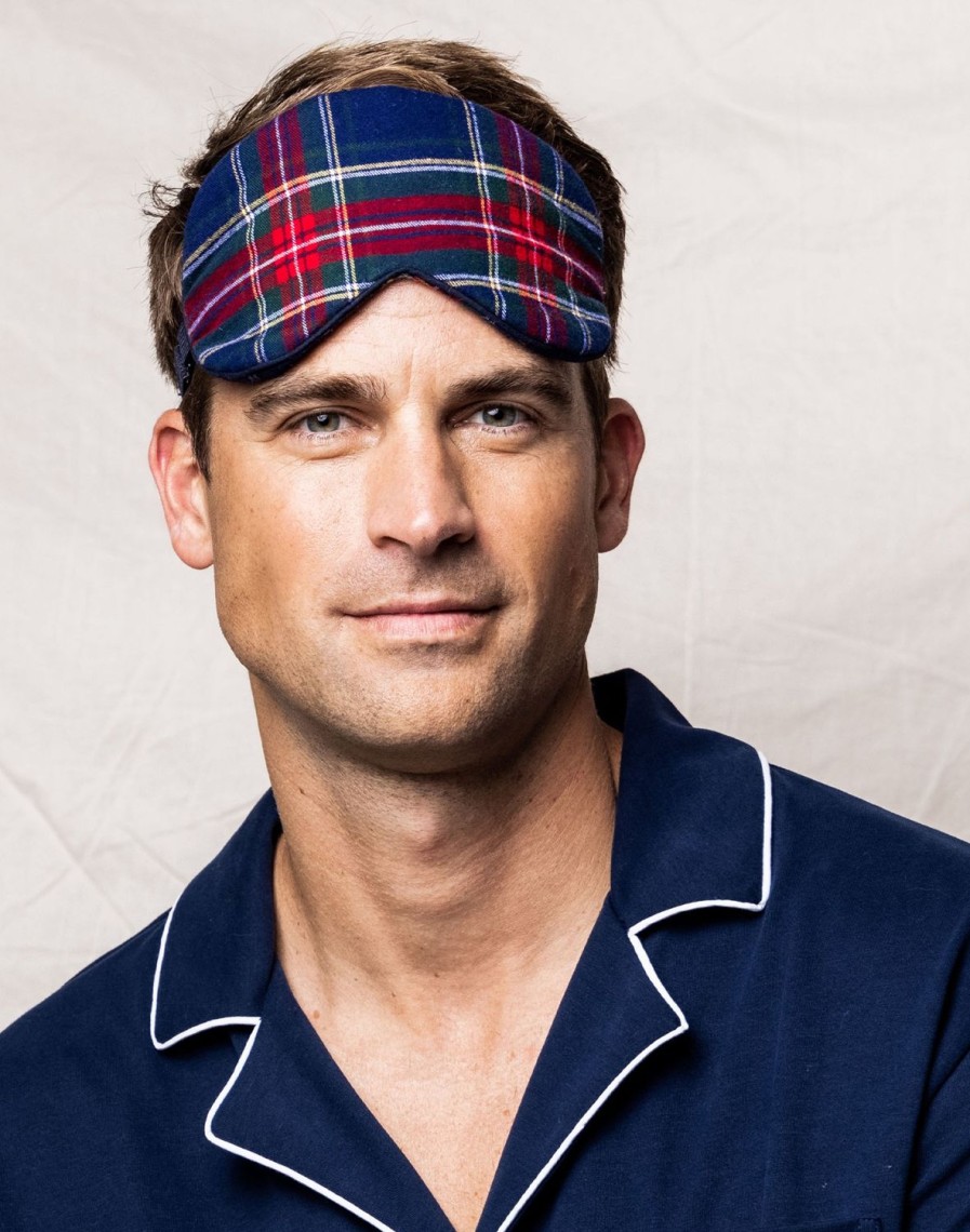 Men Petite Plume | Adult'S Brushed Cotton Sleep Mask In Windsor Tartan