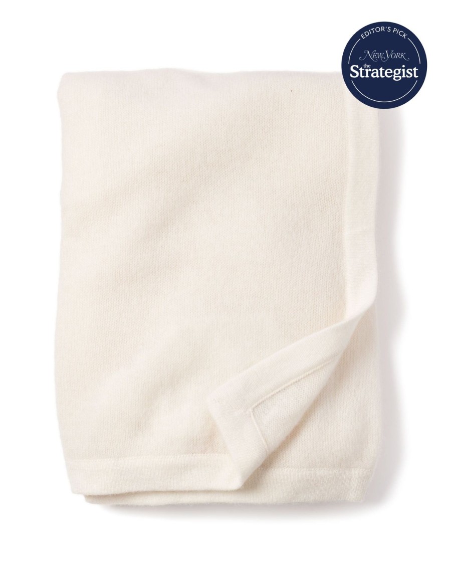 Kids Petite Plume Accessories | Cashmere Baby Blanket In Ivory