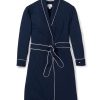 Women Petite Plume | Women'S Pima Robe In Navy