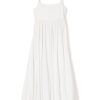 Women Petite Plume | Women'S Pima Serene Lounge Dress In White