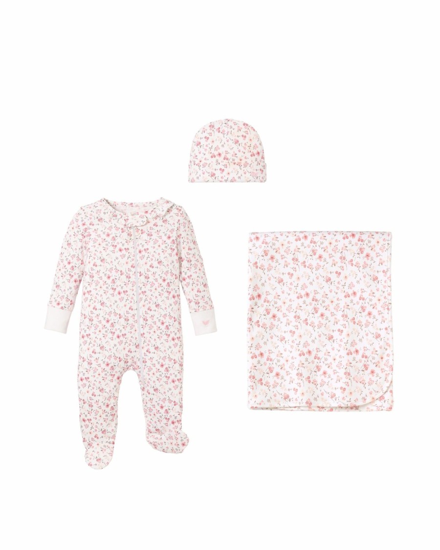 Kids Petite Plume Rompers | Welcome Home Baby Set - Dorset Floral