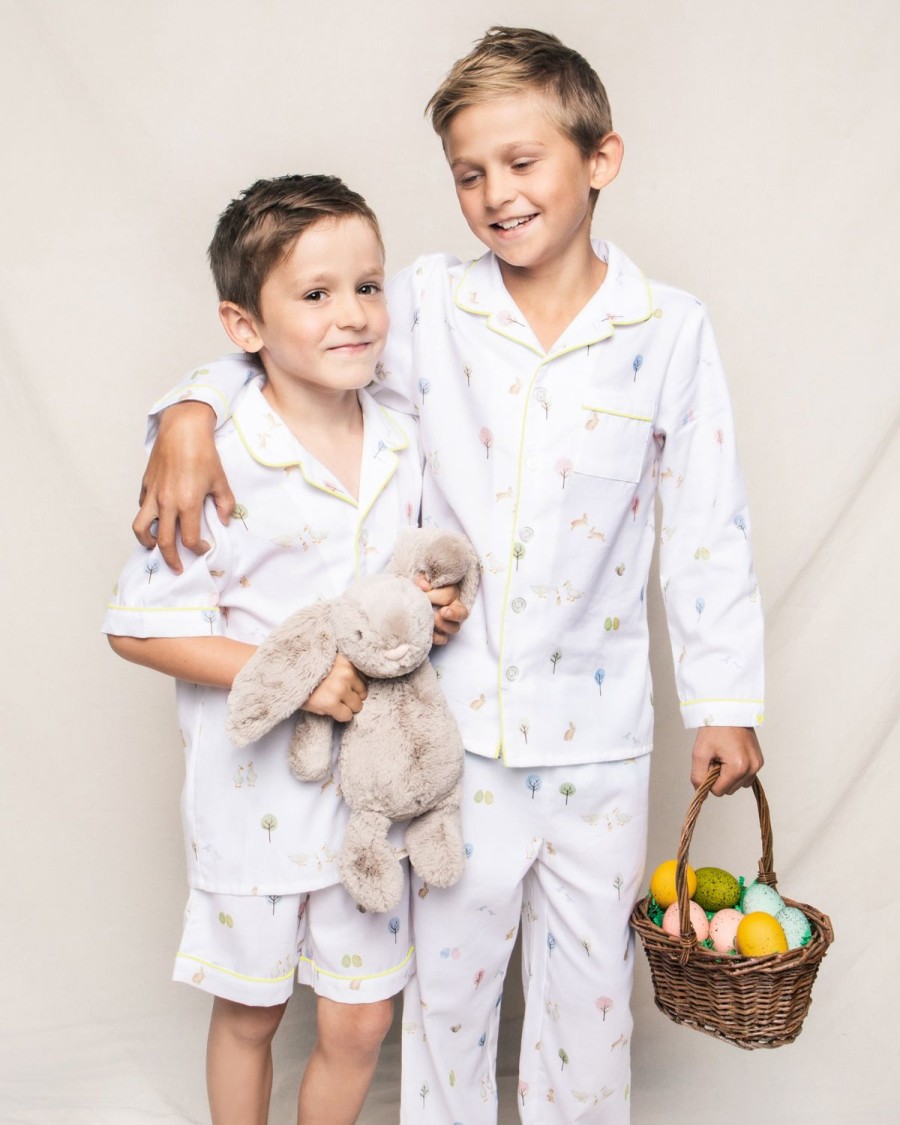 Kids Petite Plume Pajamas | Kid'S Twill Pajama Set In Easter Gardens