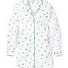 Women Petite Plume | Women'S Twill Nightshirt In Shamrocks