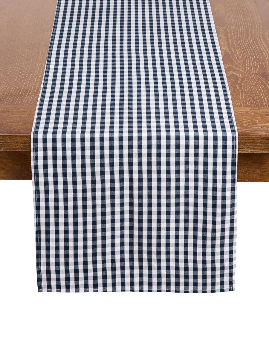 Home Petite Plume | Navy Gingham Table Linen