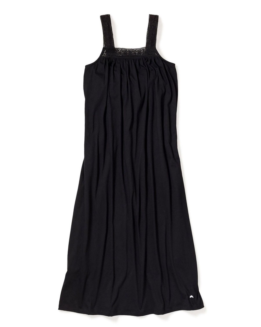 Women Petite Plume | Women'S Pima Camille Nightgown In Black