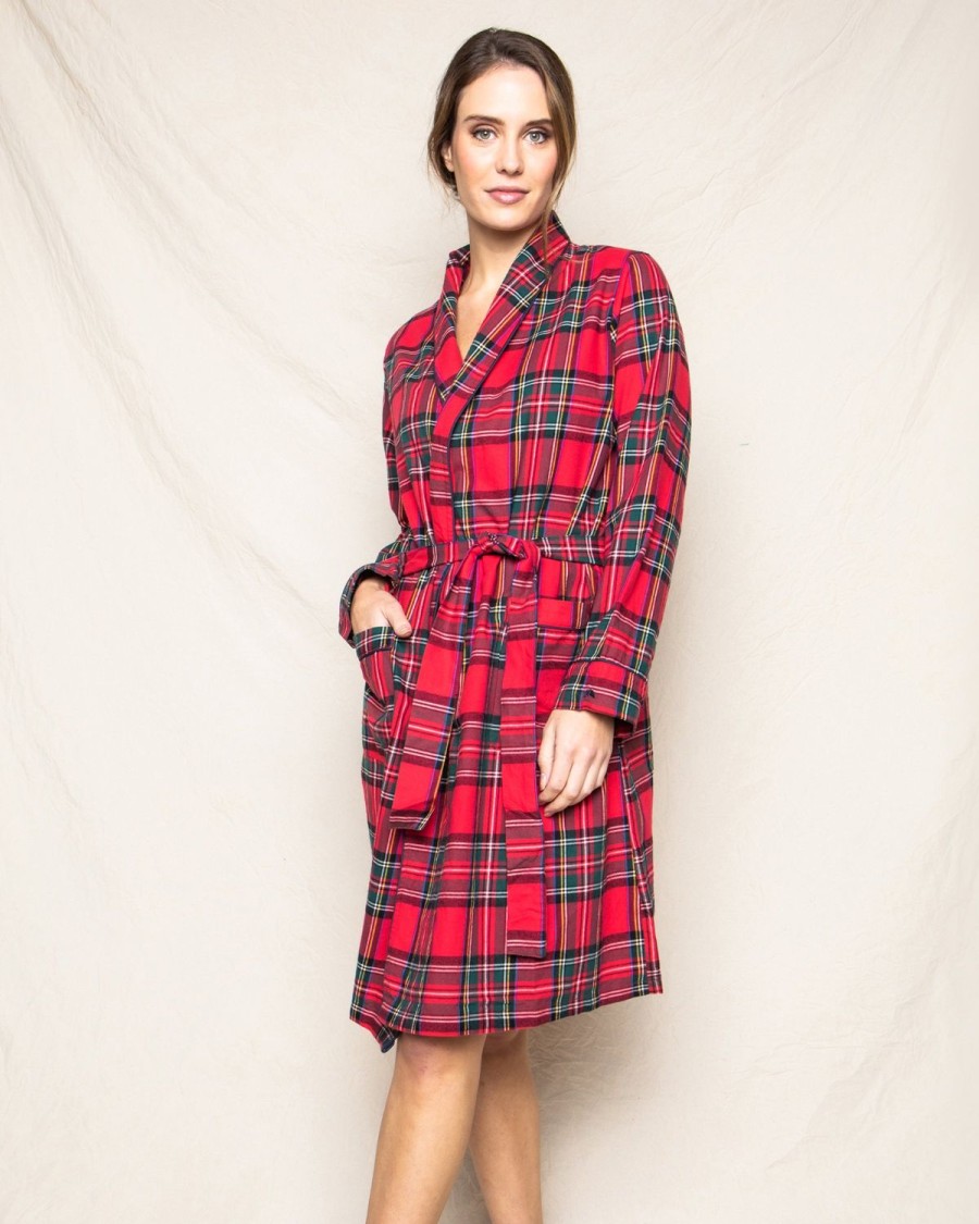 Women Petite Plume | Women'S Brushed Cotton Robe In Imperial Tartan