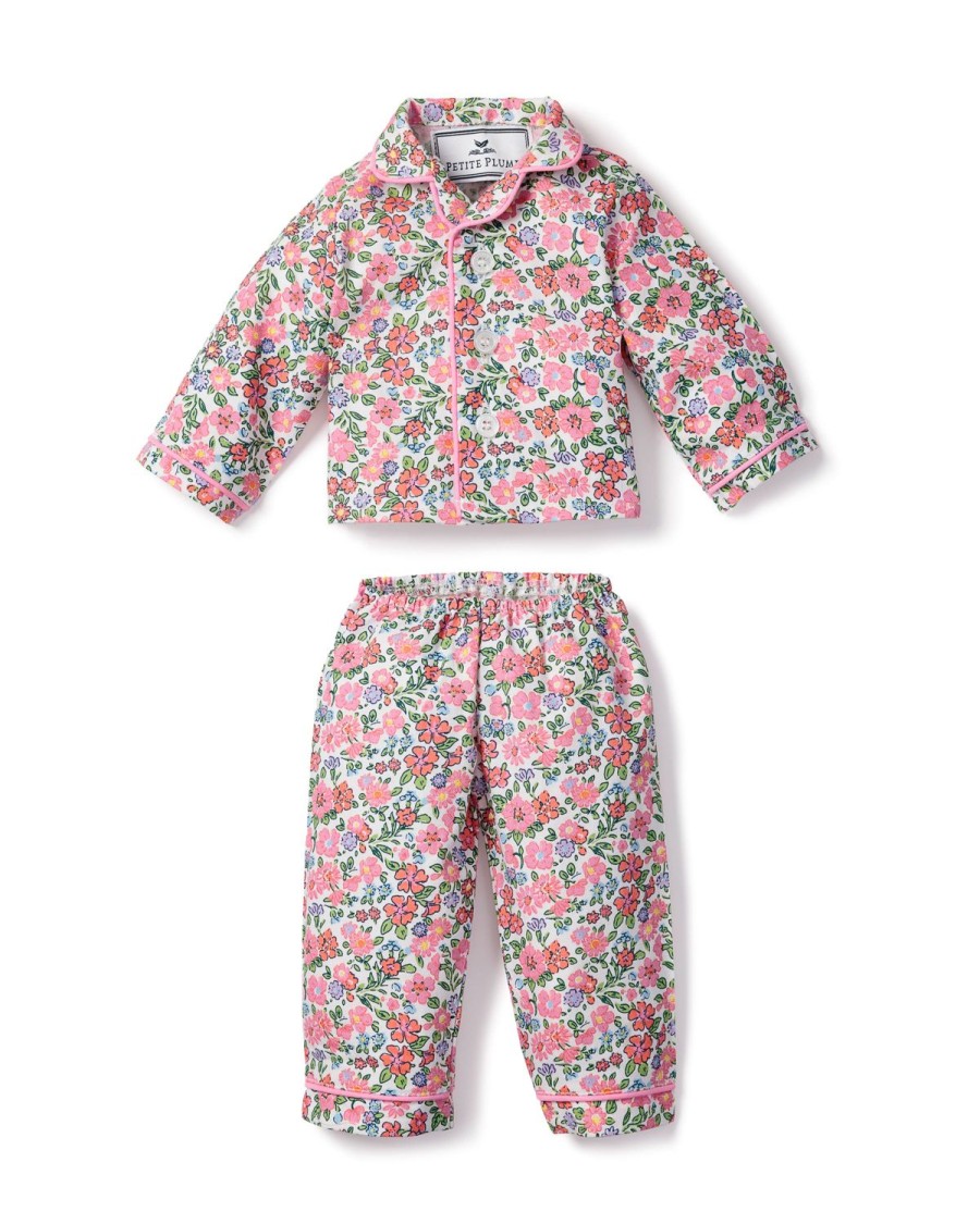 Kids Petite Plume Slippers & Accessories | Kid'S Doll Pajama In Fleurs De Rose