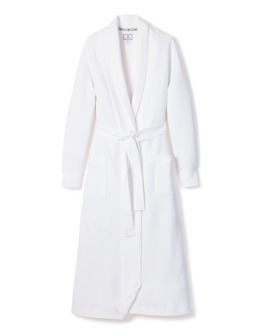 Women Petite Plume | Women'S Pima Ophelia Robe In White