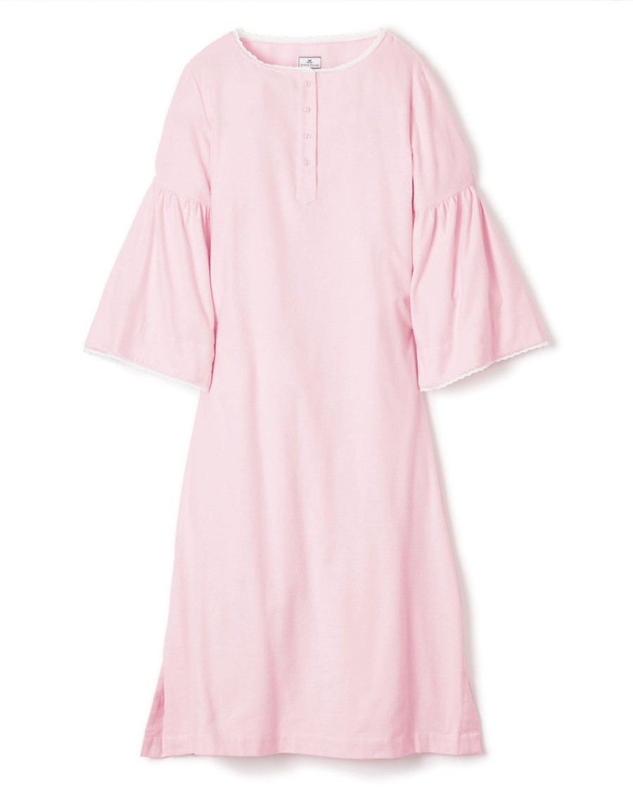 Women Petite Plume | Women'S Flannel Seraphine Nightgown In Pink