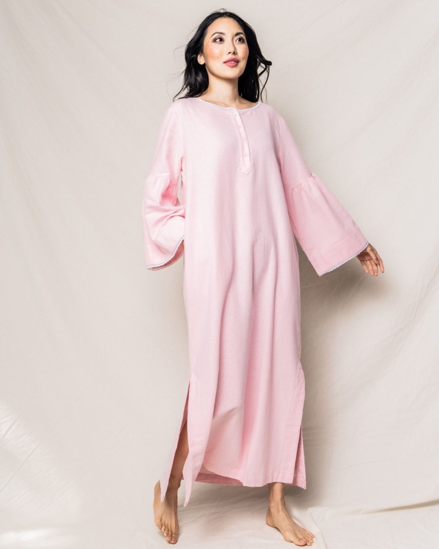 Women Petite Plume | Women'S Flannel Seraphine Nightgown In Pink