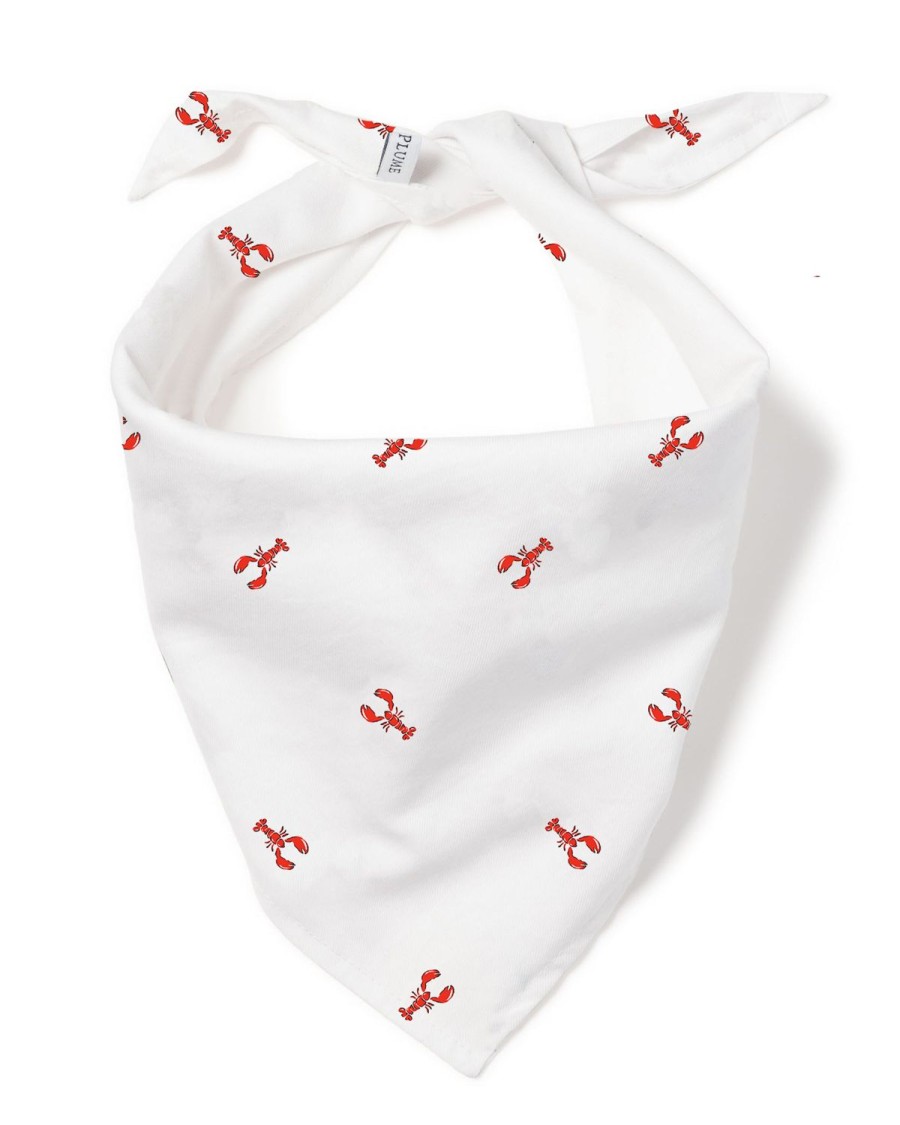 Home Petite Plume | Dog Twill Bandana In Brixham Lobsters