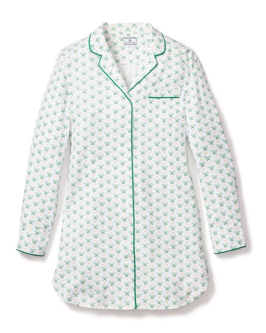 Women Petite Plume | Women'S Twill Nightshirt In Match Point