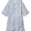 Kids Petite Plume Daywear | Girl'S Twill Caftan In Fleur D'Azur