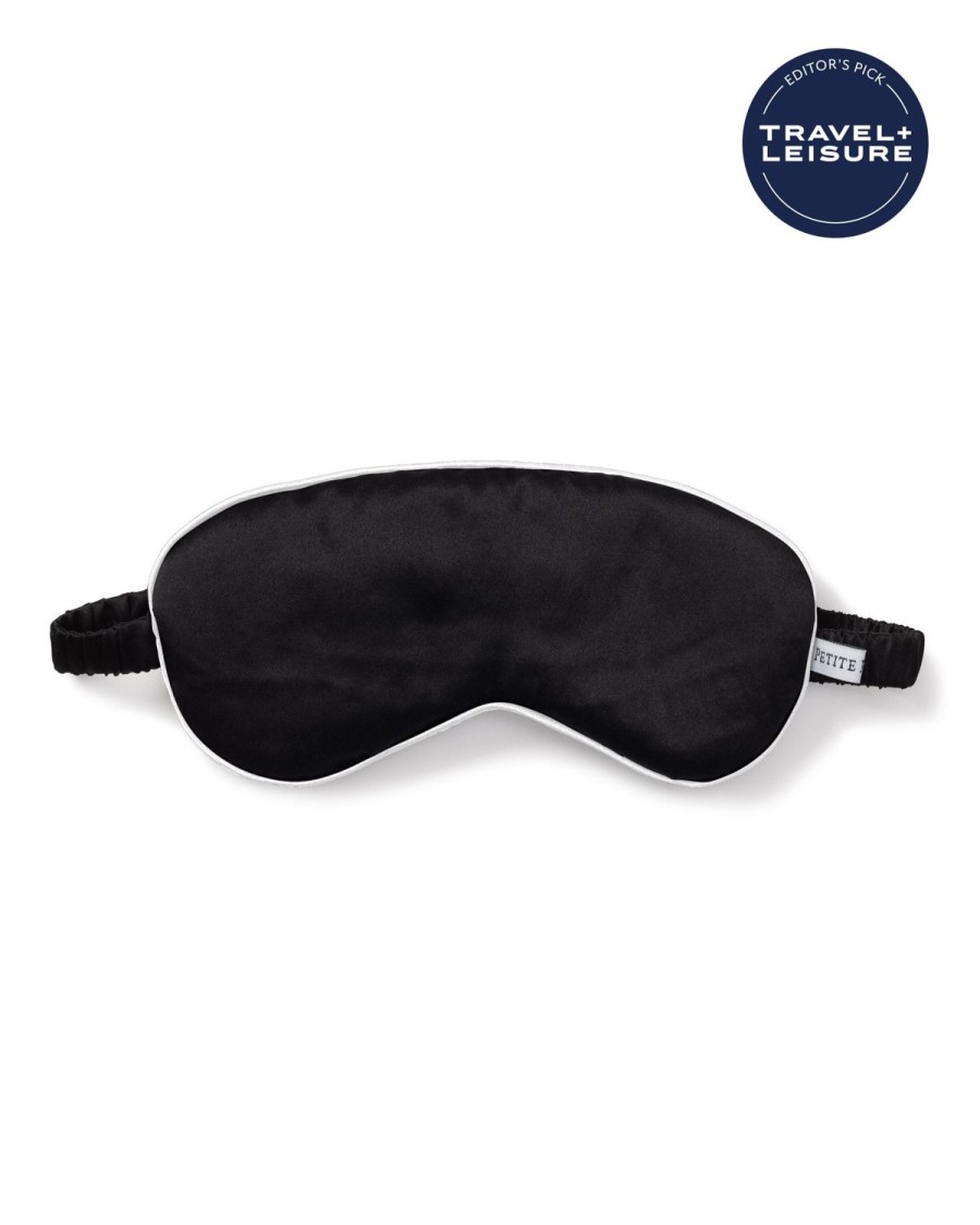 Men Petite Plume | Adult'S Silk Sleep Mask In Black