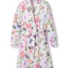 Women Petite Plume | Women'S Twill Robe In Gardens Of Giverny