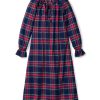 Women Petite Plume | Women'S Brushed Cotton Delphine Nightgown In Windsor Tartan